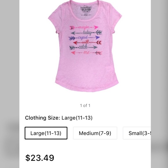 Black tribal/arrow “Cupid will catch me” tee - Picture 4 of 4